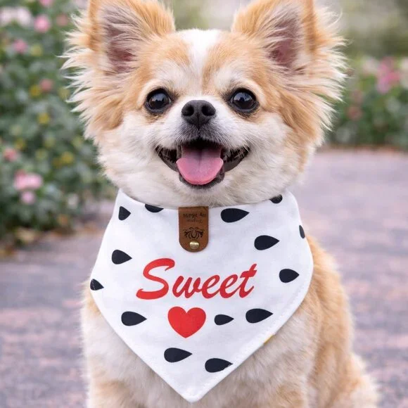Handmade Reversible Dog Bandana – Fits Up to 12" Neck, Gift‑Ready - Picture 2 of 5